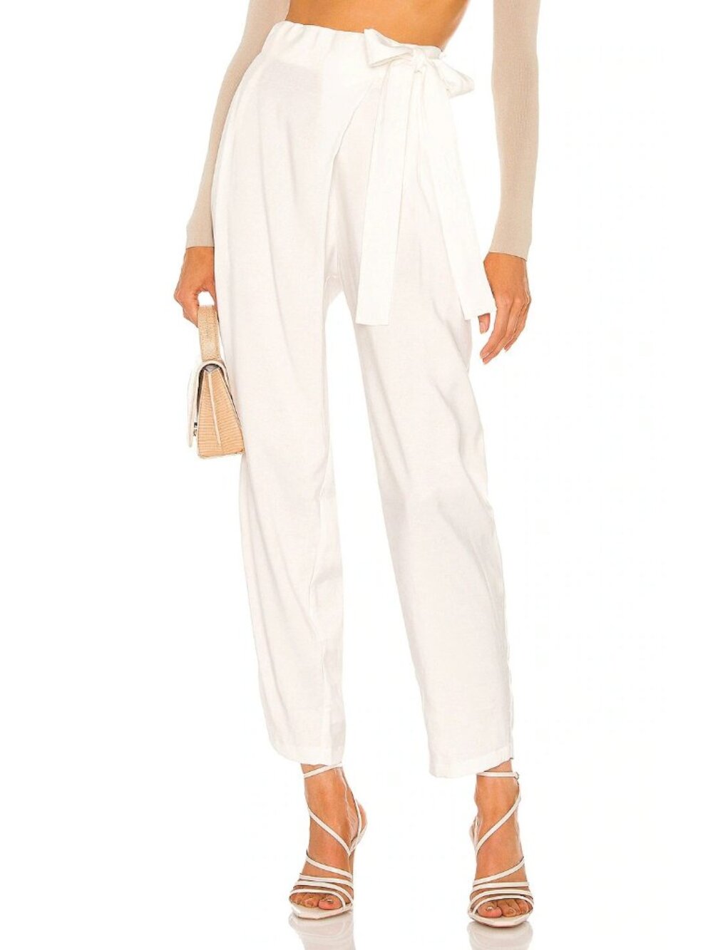 Nonchalant Label Piper Trouser Pants Of White